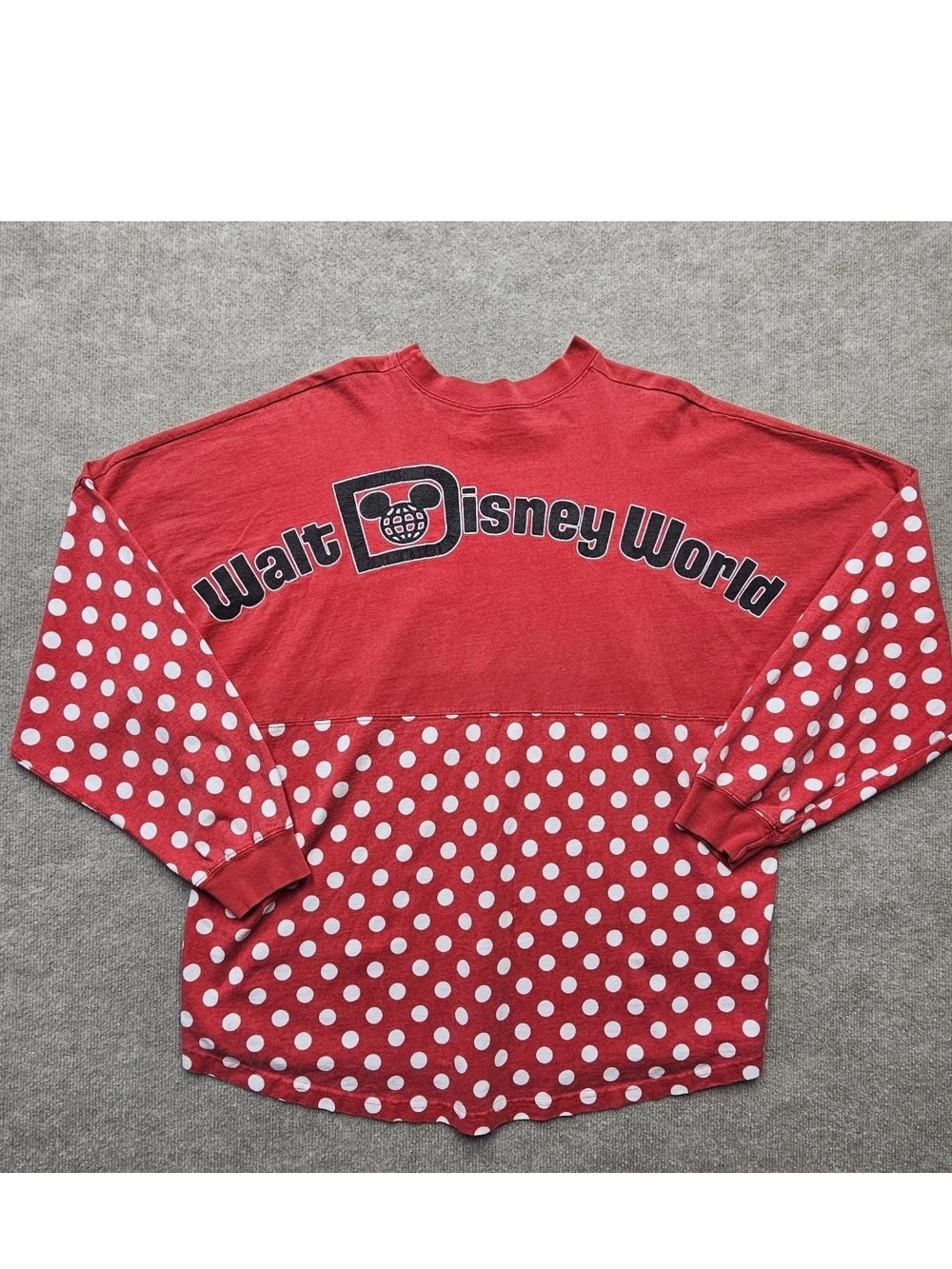 Disney Parks Minnie Mouse Spirit Jersey XL Red Polka Dot Walt Disney World USA